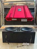 Two JBL subwoofer 1300W and one S&B amplifier 9000W