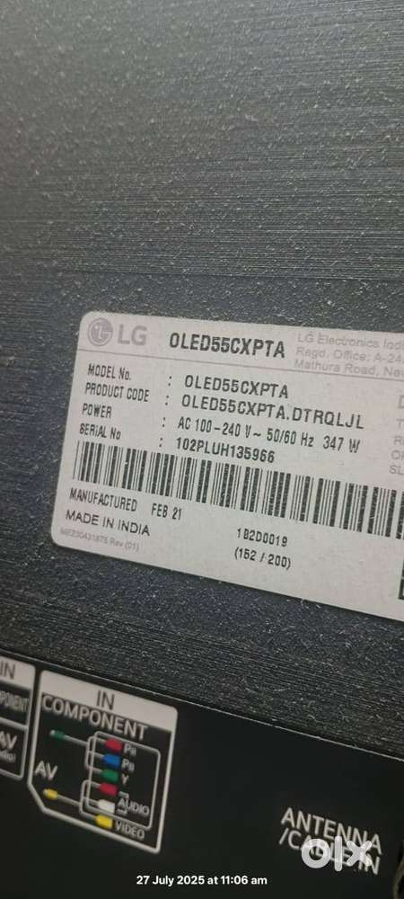 LG OLED 55 Wall Mounted TV