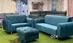 5 SEATER SOFA WITH STRIPES ON BACK AND HANDLE AT STARF FURNITURE