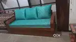 Teakwood 3 fold sofa cumbed at lowest rates