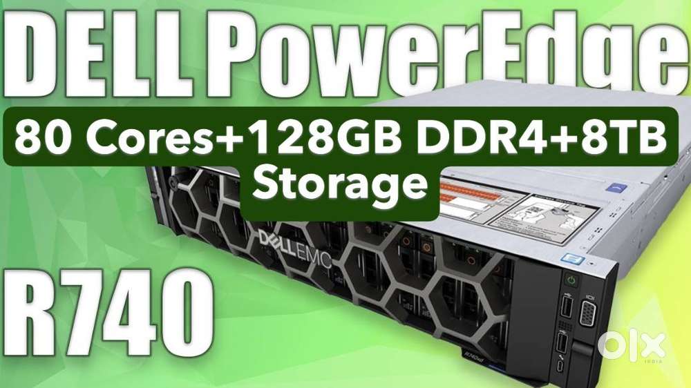 Dell R740 8TB 128GB DDR4 80CORES VIRTUAL Rack Server
