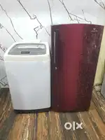 Videocon single door refrigerator and Samsung top load washing machine
