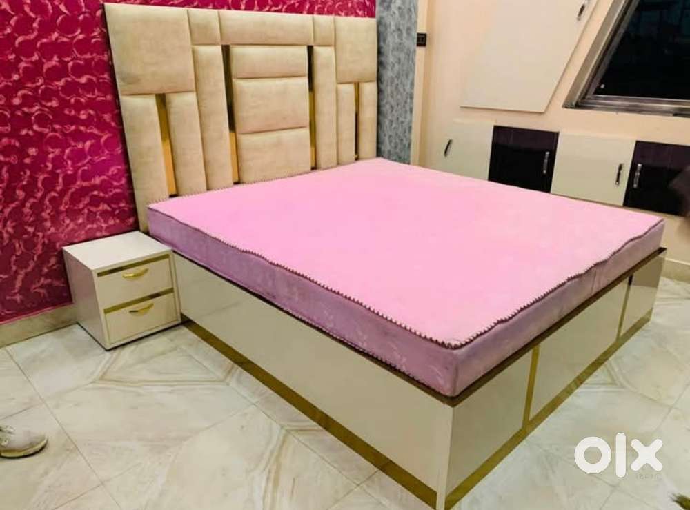 Hydraulic king size box storage bed