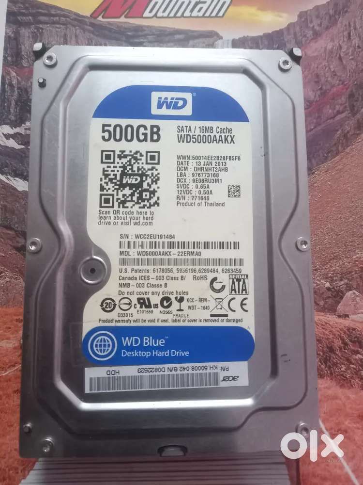 500GB HDD HARD DISK FOR SELL Sata/16 MB cache