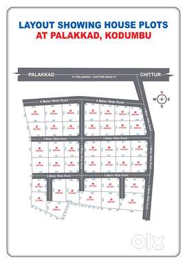 Incredible offer for house plots for Kodumbu with all amenities