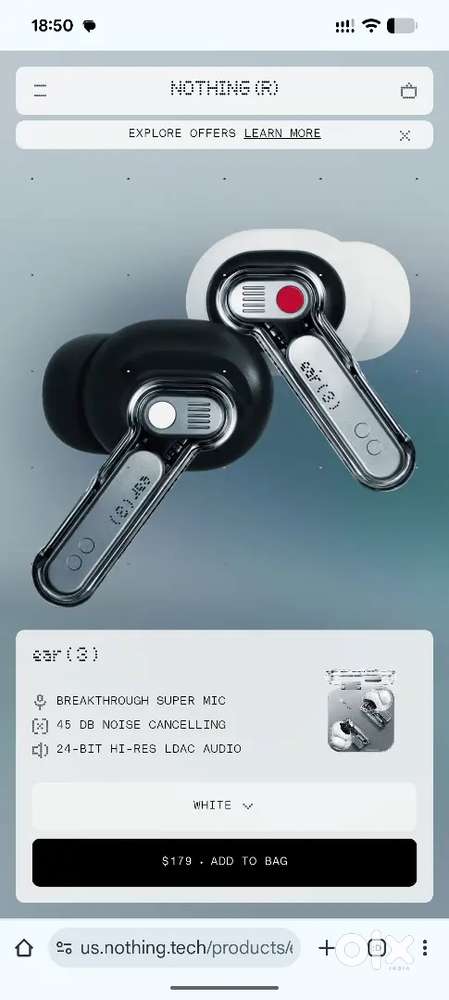 Ear phones by Nothing