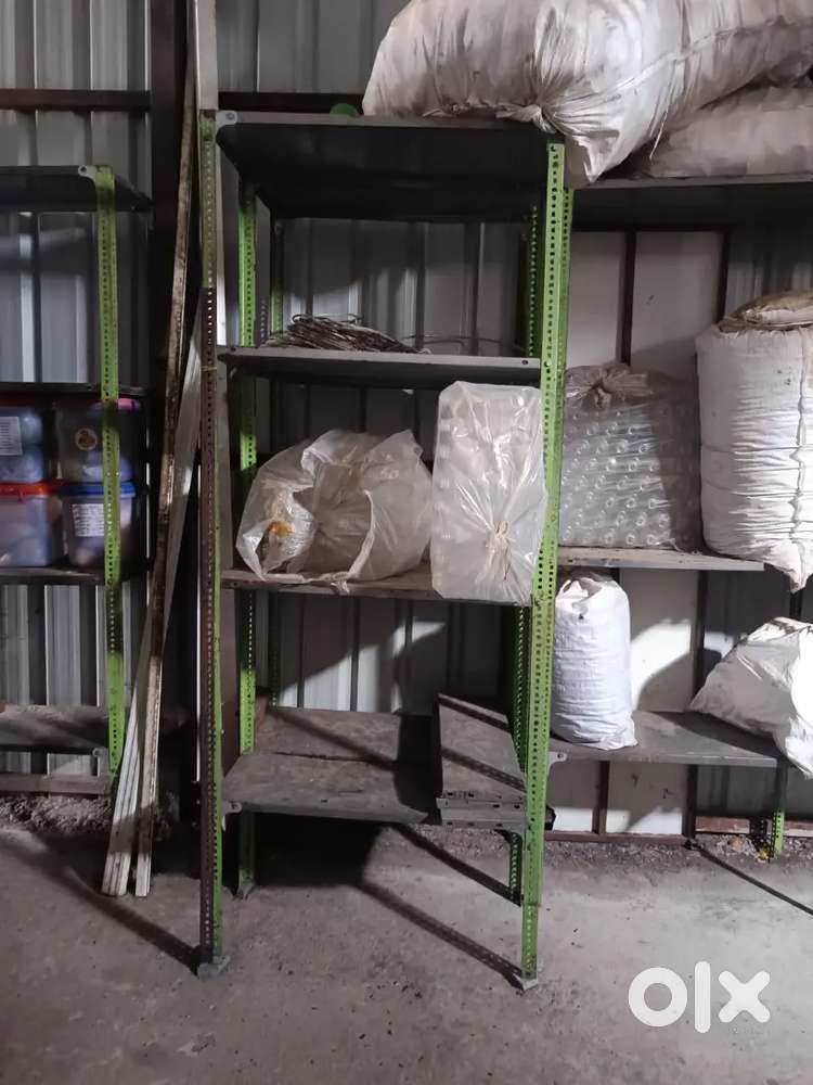 Old iron rack shelf for home and shop storage