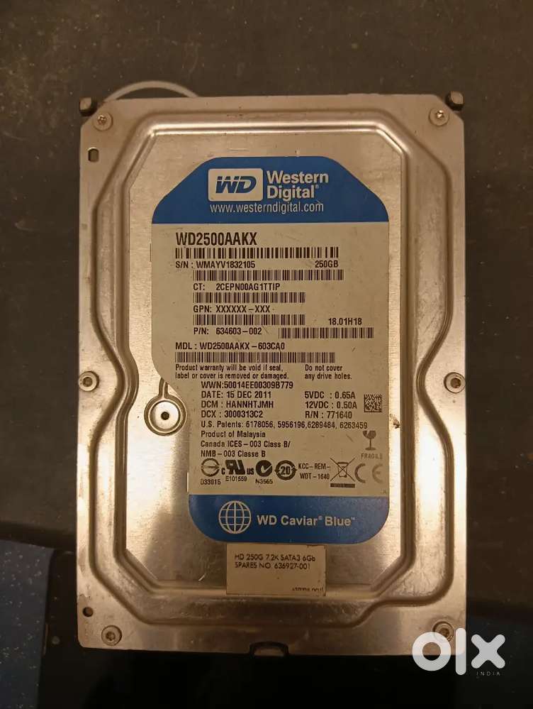 250 gb hard disk