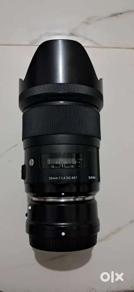 SIGMA 35 MM 1.4  NIKON MOUNT  LENS & MOUNT FOR SELL