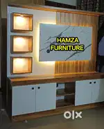 HAMZA FURNITURE NEW DESIGNER PARTICLE WOOD TV UNIT CABINET 6BY6