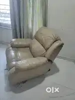 Recliner, 3 teak tables, mattress 6by4, single seater sofa chair