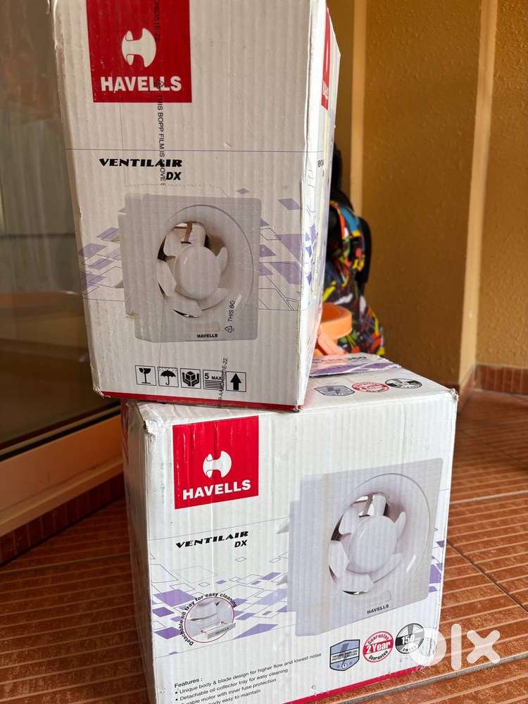 2 Havells 150mm exhaust fans