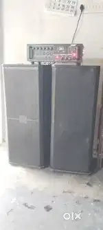 Ahuja amplifier. Speakers 2 one month old