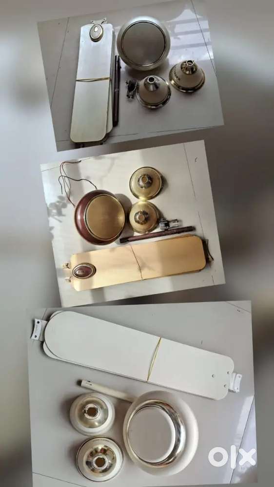 Three ceiling fans (2 Havells 1 Anchor)
