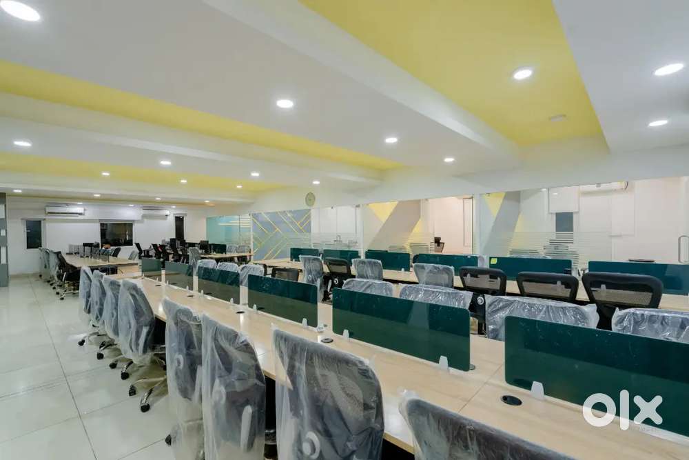 56 Workstations 3 Cabins 1 Conference plug and play office for Rent