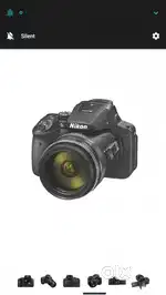 Black Nikon P900 DSLR Camera Screenshot