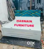 HASNAIN FURNITURE NEW STYLISH KING SIZE BED PARTICAL WOOD WITH STORAGE