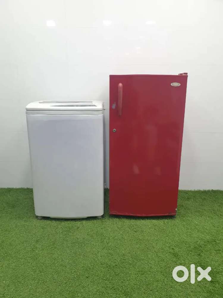 Haier 190 ltrs single door refrigerator & Godrej Fullyautomatic machin