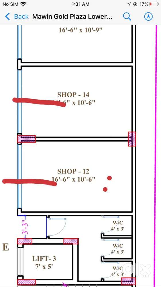 2 shops for sale at Mehdipatnam