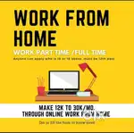 Work from home part time full time work