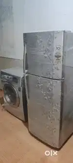 Double door fridge and fully automatic Washing machine for sale