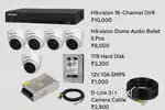 HikvisionCCTV SecuritySystemDVR,5Cameras,Hard Disk,Cable&Power Supply
