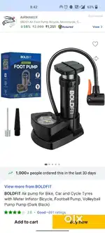 Bike and cycle Air pumps