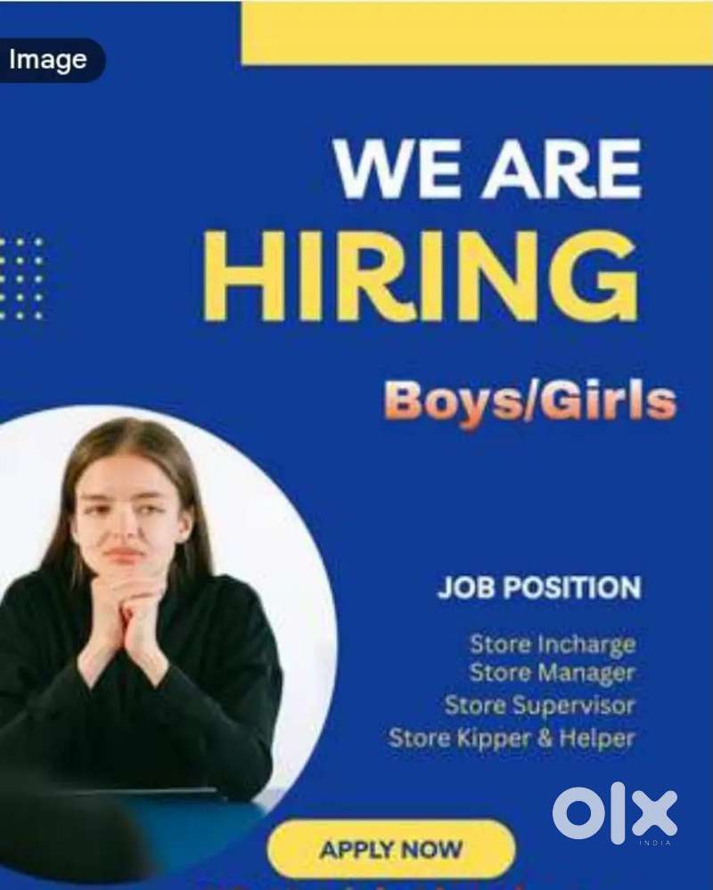 Full time job helper store keeper supervisor manager