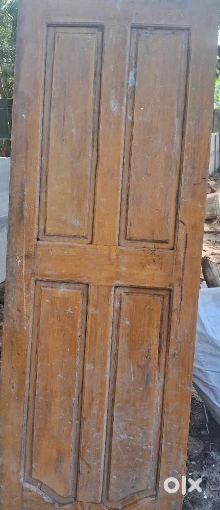 old wood door