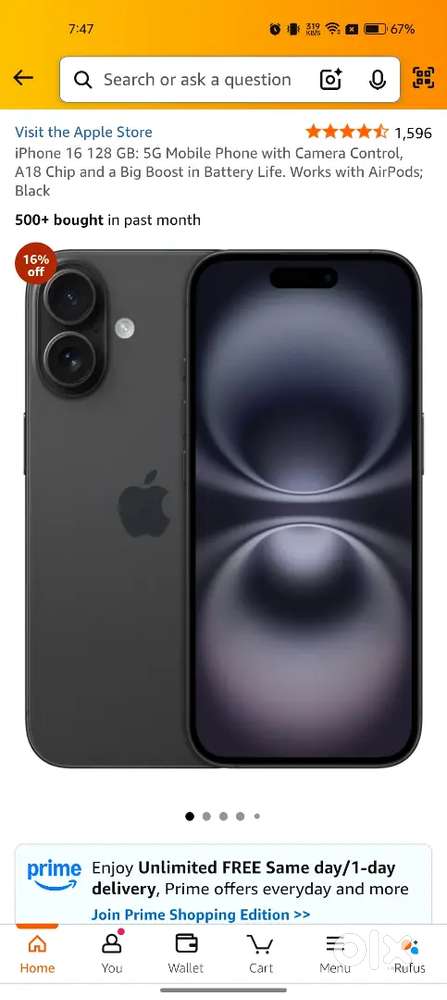 Iphone 16 black