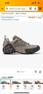 Woodland shoes for sale 6 size bought from amazon for 2500