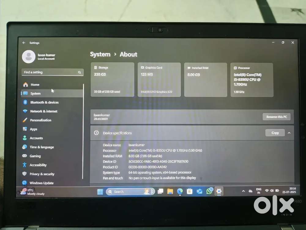 Lenovo T series T480