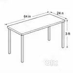 Office Table with Glass Top