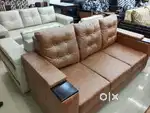 Brown 3 seater sofa premium quality in emi available Aliyar Arham fact