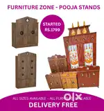 Furniture Zone - Pooja Stands Sales Brand New