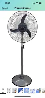 Long stand fan for home