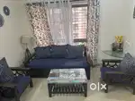 Teak wood sofa cum bed - 5 seater with Centee table
