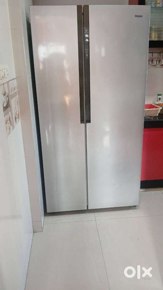Haier Side by Side Refrigerator–Excellent Cooling–Silver Finish -11000