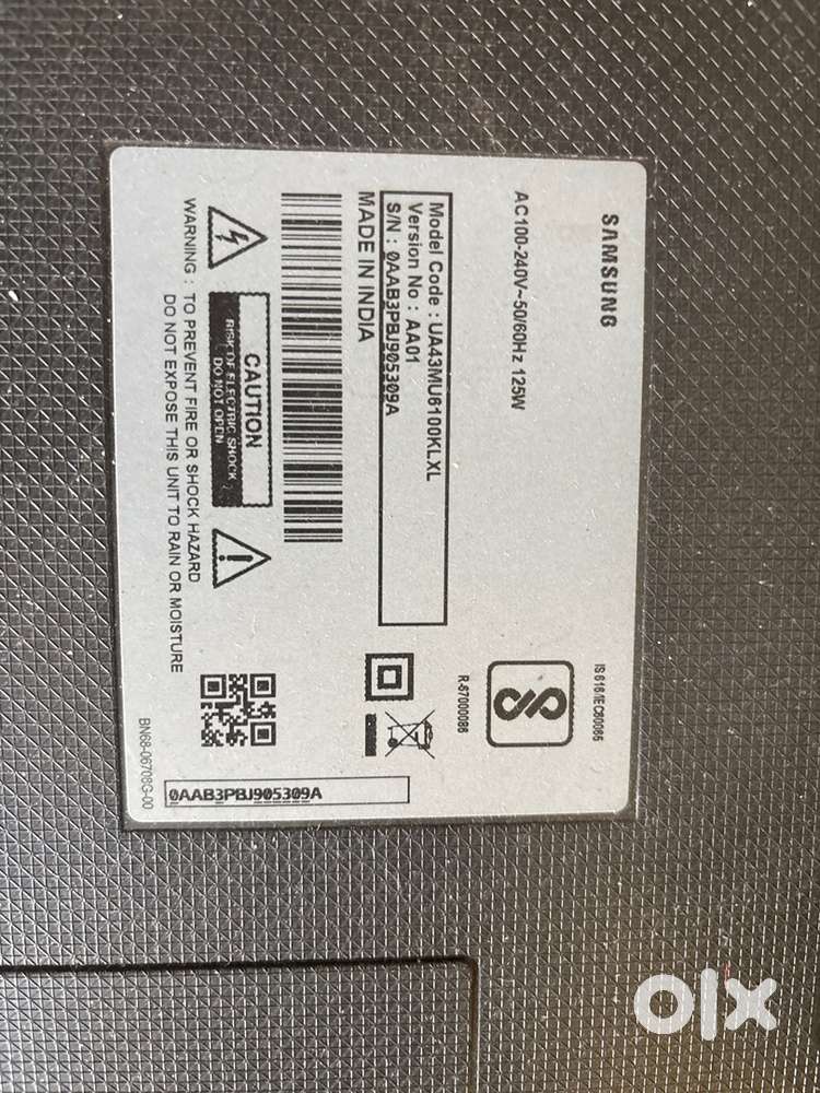 Smasung 43 inch 4k led smart tv