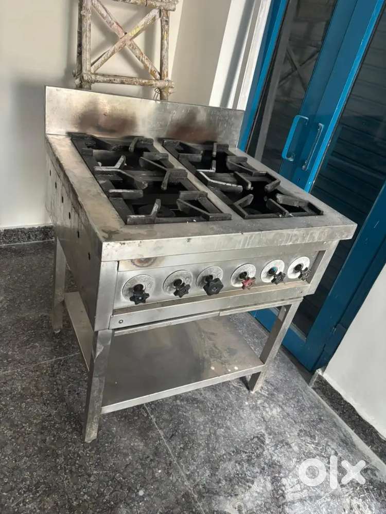4 burner heavy steel bhatti