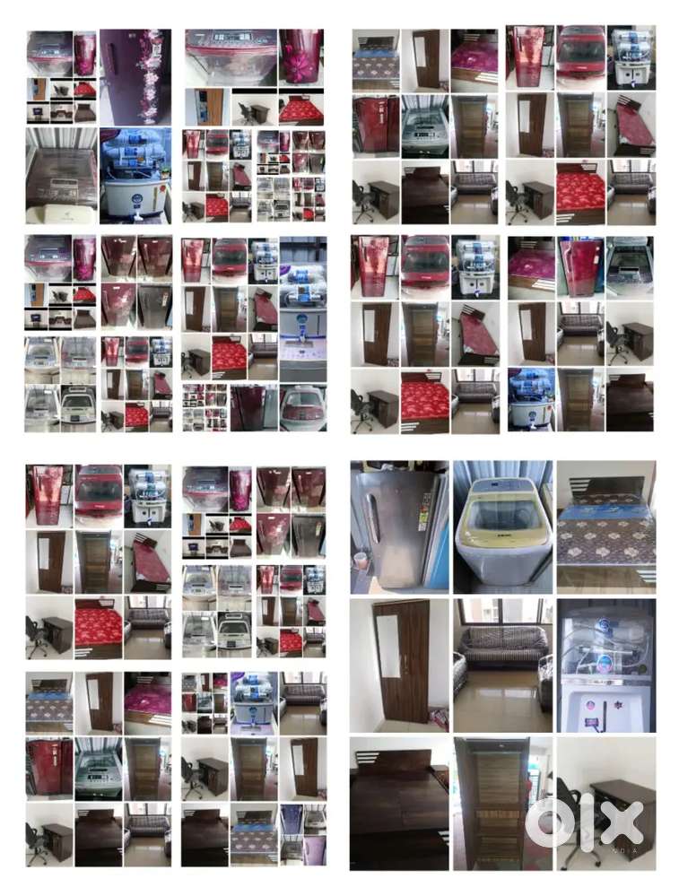 Washing machine on fridge on all furniture rent service