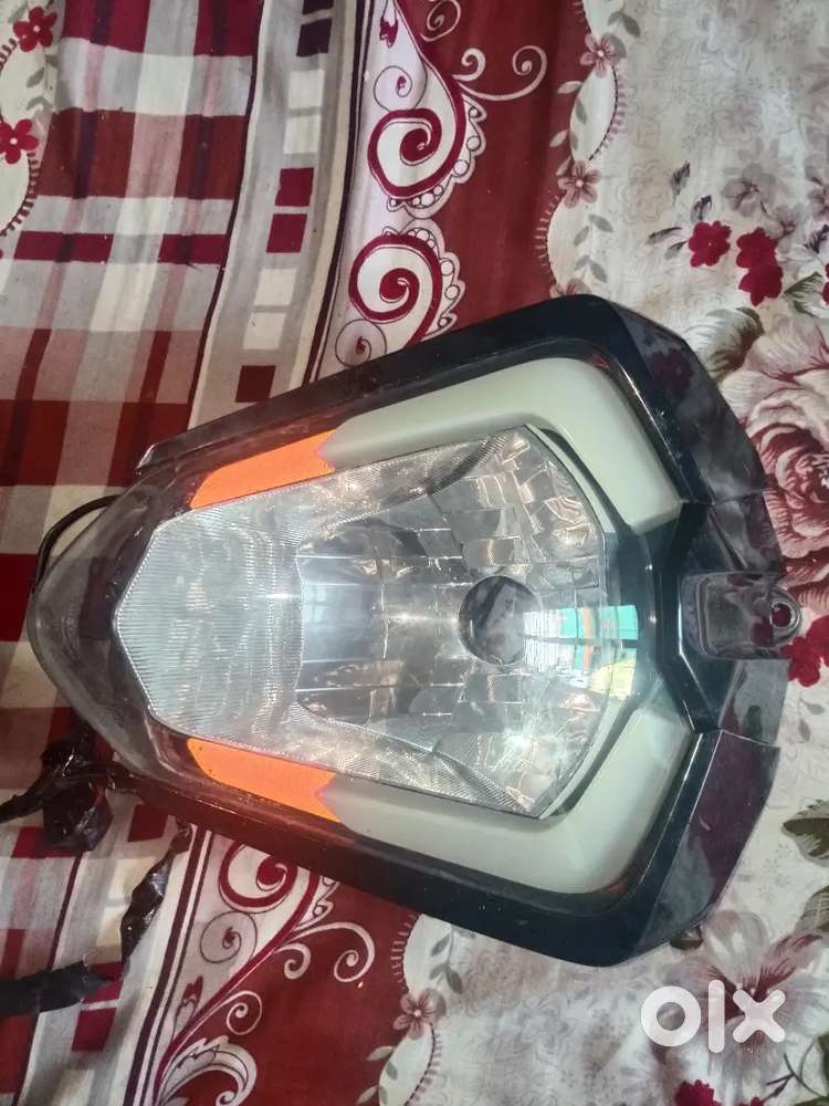 KTM DUKE head light with RGB light fitted plug and play bluetooth