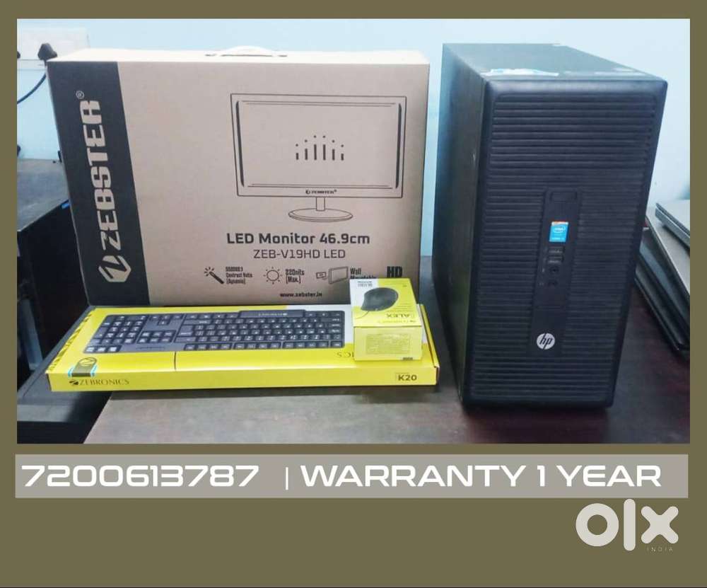 computer desktop cpu  19 inch monitor  graphics 2gb  8gb ram  pc