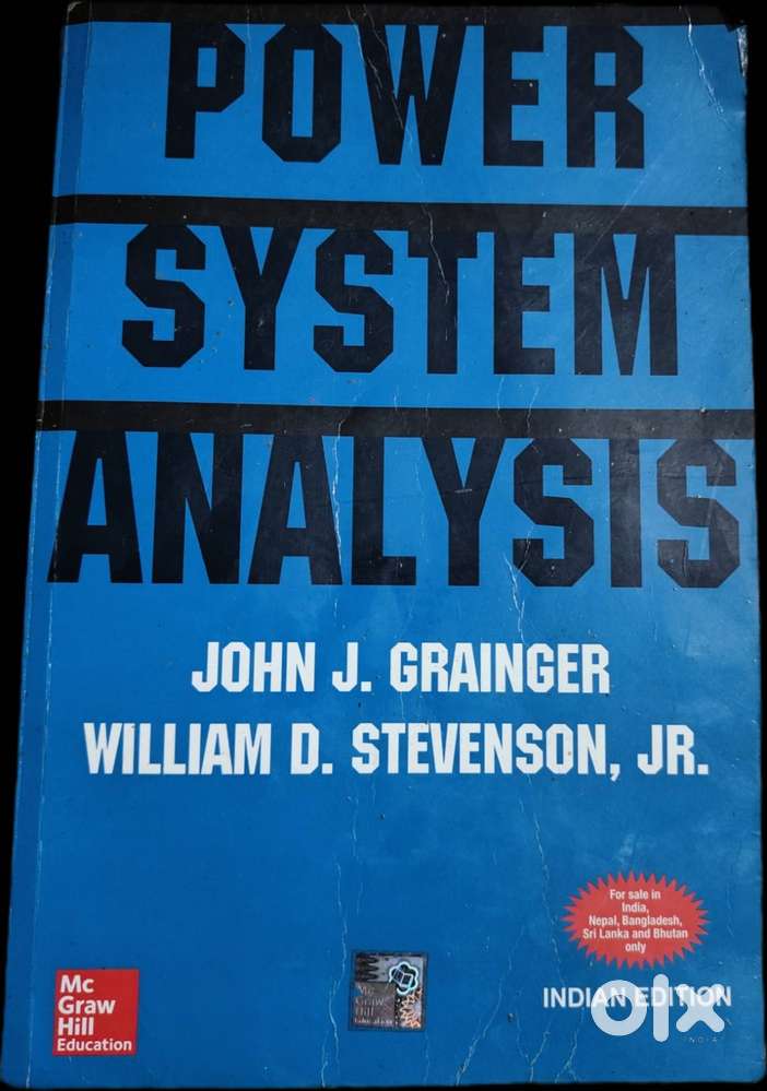 Power System Analysis by John J Grainger and William D Stevenson Jr