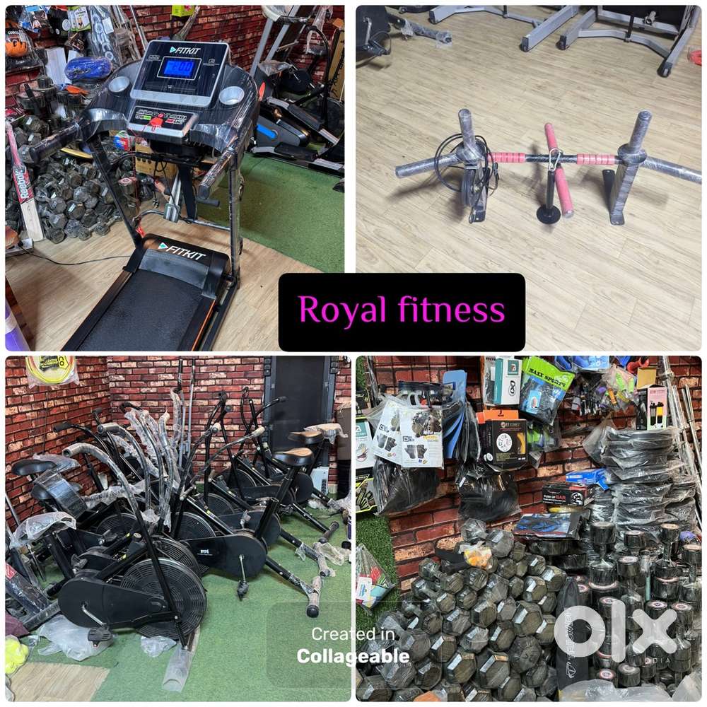 All gym equipment exercise cycle and treadmill available