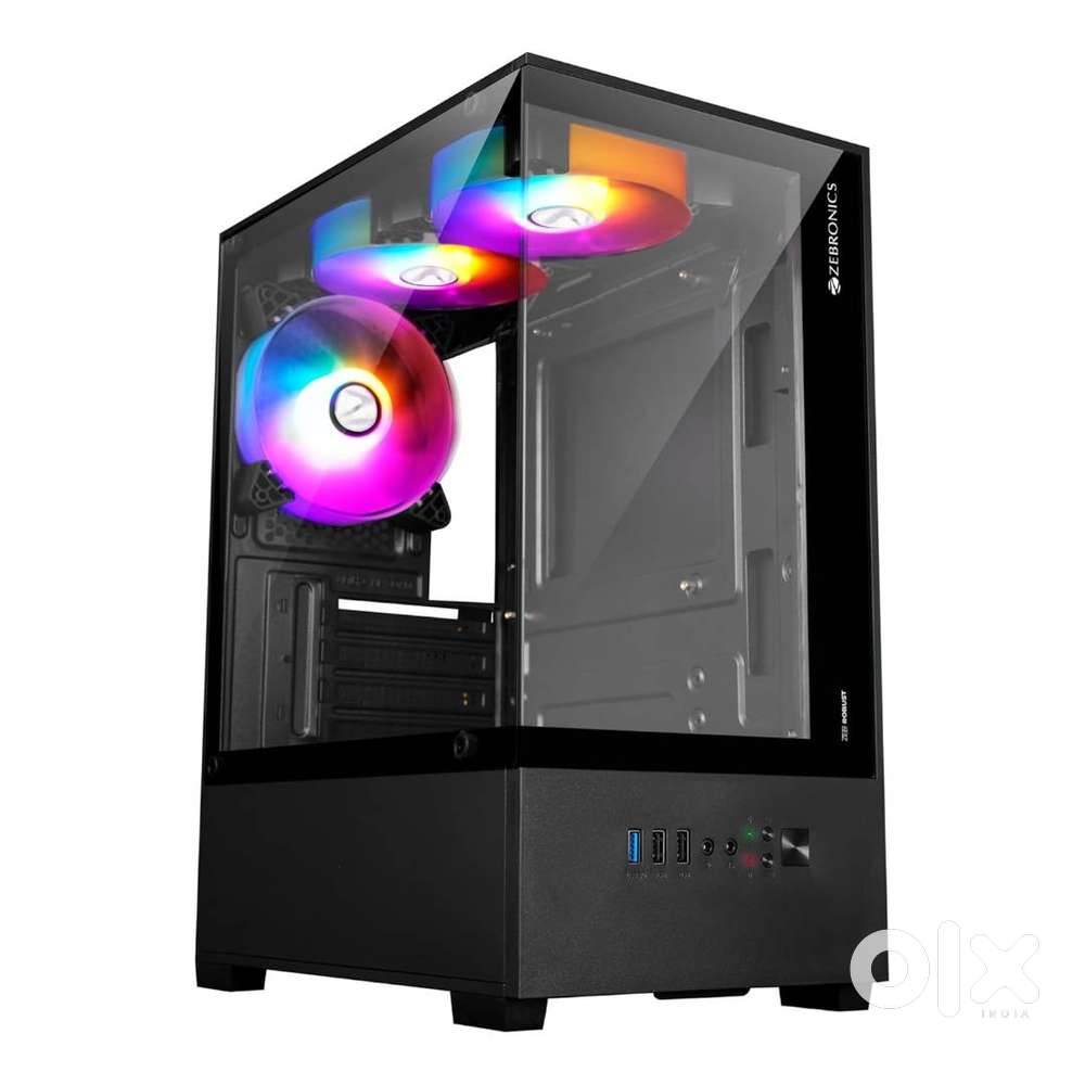 Desktop CPU Cabinet RGB Gaming Chassis ZEBRONICS ROBUST