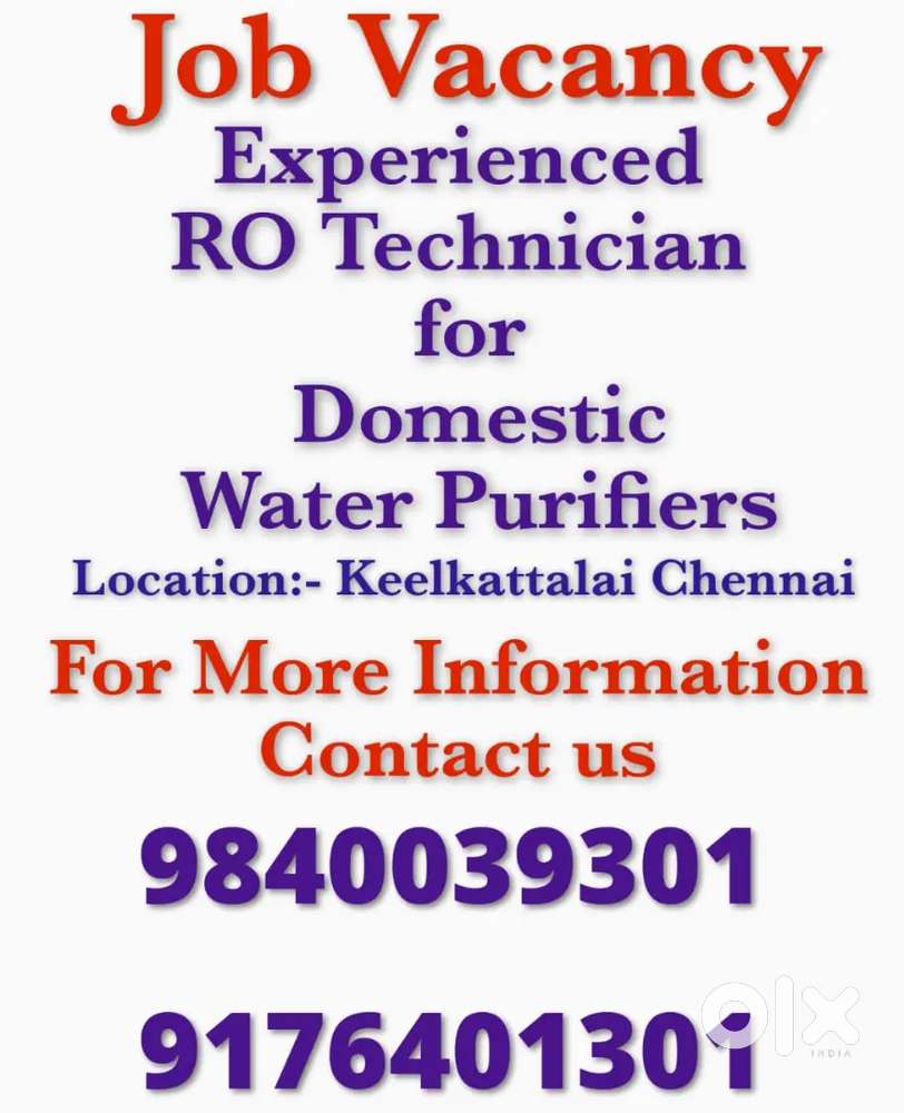 Ro Technician wanted