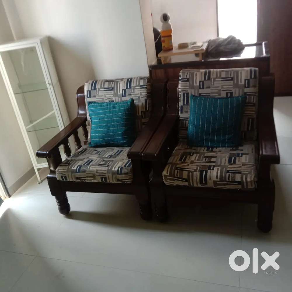 Teak wood 5 sitted sofaset