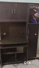 Computer table with storage rack
