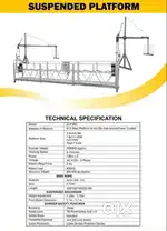 Suspended rope Platform/Gondola System/Jhula